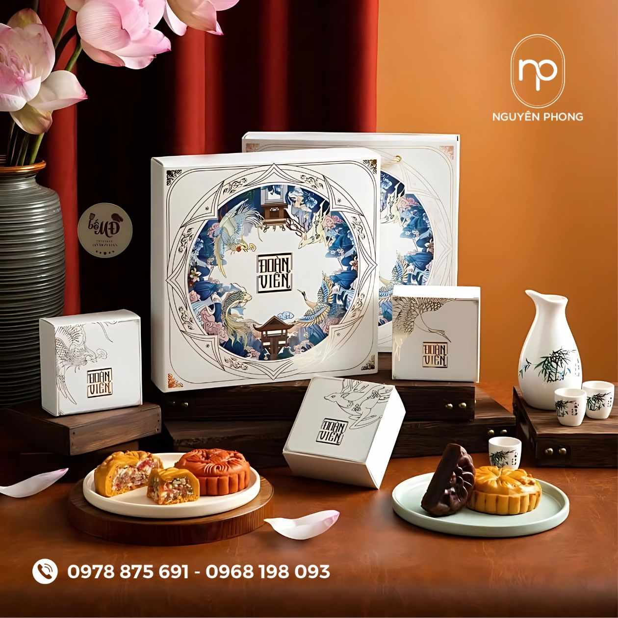 Mẫu hộp âm dương đựng bánh trung thu